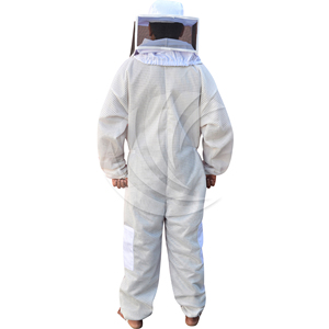 Combinaison d'apiculteur blanche ventilée avec voile carré |   Fournisseur de combinaisons et de vestes d'apiculture - Product Image 3