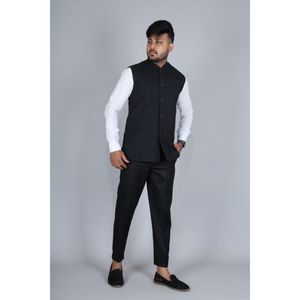 Chaqueta de Invierno Casual para Hombre, Transpirable, Diseño de Lana Marino, Botón Único, Largo Regular, Exportación al por Mayor - Product Image 4
