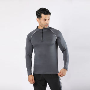 Camiseta de Compresión de Manga Larga para Hombre, al por Mayor, Ecológica, Transpirable, de Secado Rápido, Personalizable, para Gimnasio, Fitness y Deportes - Product Image 3