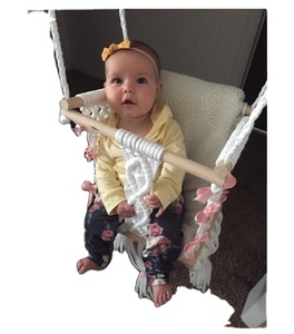NON DYAED COTTON HANDMADE NATURAL Baby <b>Swing</b> Set Style Color Baby Bedside Sleeper - Product Image 2