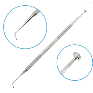 Instrumentos quirúrgicos dentales, punto de seguridad, 6 uds., kit de instrumentos de cuidado Dental, juego de sonda de espejo bucal, juego Dental profesional - Product Image 3