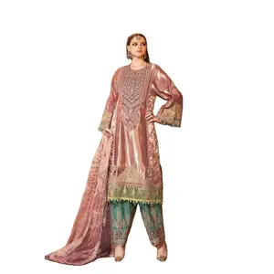 Atacado premium qualidade 2022, mais recente paquistanês roupa de festa de casamento bordado personalizado tamanho de cor melhor qualidade de costura