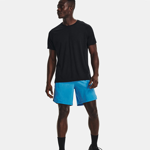 Bermuda en coton pour homme, tissu peigné respirant, anti-rides, taille moyenne, design avec cordon de serrage, avec motif unique - Product Image 3