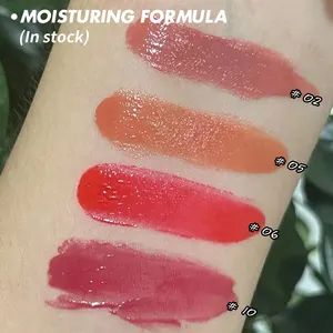 사용자 정의 로고 유기농 Plumping 립글로스 비건 Lipbalm 오래 지속되는 수화 크림 립스틱 개인 상표 착색 립 밤