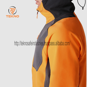 Meilleure vente de veste Softshell en nylon et polyester fabriquée en tissu pour hommes 2025 taille et couleur personnalisées veste Softshell pour hommes entretenue par OEM - Product Image 3