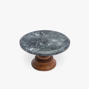 Wholesale Gorgeous Marble Style Stand Dessert Table Decorations Metal Stand Cakes Stand with Cake Knife <b>Tools</b> - Product Image 4