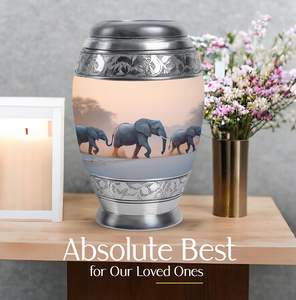 Éléphant adulte urnes pour cendres humaines pour maman crémation adulte frêne femmes urne grand mâle adulte taille personnalisée fournitures funéraires urne - Product Image 3