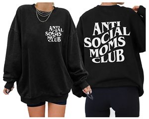 Sudadera de cuello redondo de gran tamaño para viaje, Jersey holgado para mujer, Top de manga larga informal cómodo estilo holgado - Product Image 6