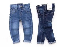 Pantalons pour garçons de la meilleure qualité pour enfants, jeans pour tout-petits, vêtements en denim extensible, pantalons pour enfants en blanc et délavé, coupe ample