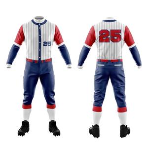 Nuevo diseño, precio al por mayor, nombre del equipo personalizado, camisetas de béisbol y pantalón, conjunto completo, precio barato, conjuntos de uniformes de béisbol - Product Image 4