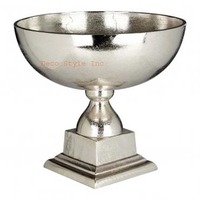 Vase moderne en argent plaqué, bols à fleurs, centre de table de mariage, vase à fleurs