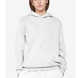 Sweat à capuche pour femmes 100% coton décontracté logo imprimé hommes OEM vierge polaire lourde logo imprimé sweats à capuche unis - Product Image 5