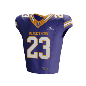 เสื้อเจอร์ซีย์ฟุตบอลอเมริกันพิมพ์ซับลิเมชันงานตามสั่งเสื้อทีมฟุตบอลแห้งเร็วระบายอากาศได้ดี - Product Image 1