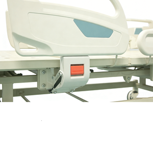 CE Approved Medical 3 Function Manual Hospital Bed <strong>with</strong> ABS Headboard for Clinic Patient Nursing - Product Image 2