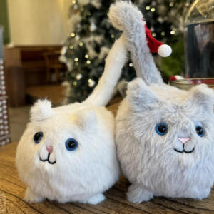 Peluche chaton Jelly Cat Cappuccino, super douce, avec oreilles mobiles, adorable cadeau d'anniversaire, garnie de coton PP - Product Image 1