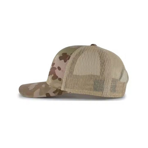 Gorra Trucker Personalizada con Bloques de Color y Parche Tejido, Panel Frontal de Mezclilla, Parte Trasera de Malla de Poliéster, Fabricante OEM, Ideal para el Verano, Novedad - Product Image 5