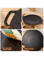 Plaque de cuisson coréenne antiadhésive pour barbecue, compatible induction, portable pour camping