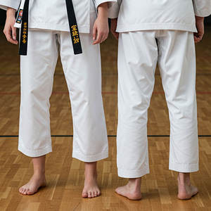 เครื่องแบบศิลปะการต่อสู้คาราเต้สีม่วงมีโลโก้ด้านหน้าเครื่องแบบเฉพาะของยูโดคาราเต้ - Product Image 2