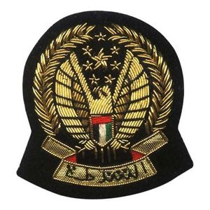 Mode Badge Inde Soie Cannetille Broderie À La Main Bullion Fil Patch Emblème Broche Broche sur #00155 - Product Image 1