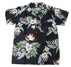 Camiseta Hawaiana de manga corta para hombre, camisa de playa con diseño de hojas de Hawái, precio al por mayor - Product Image 1