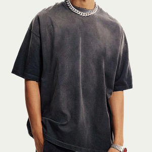 Camisetas de Hombre con Lavado Ácido, 100% Algodón, Cuello Redondo, Hombros Caídos, Secado Rápido, Diseño Único, MOQ Bajo - Product Image 2