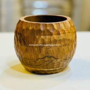 เทียนหอมในโถไม้ลายตอก ใช้ตกแต่งบ้าน ผลิตและจัดจำหน่ายโดย HHO - Product Image 5