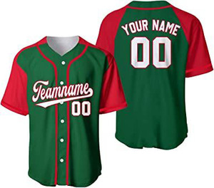 Camiseta de Béisbol Personalizada de Captens LLC con Nombre y Número del Equipo Americano, Uniforme Deportivo de Poliéster Transpirable con Botones, Modelo MR-051, Color Estándar - Product Image 4