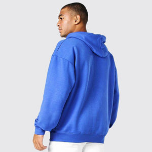 Sweat-shirts unisexes personnalisés en gros, 100 % coton, coupe oversize à épaules tombantes, impression numérique printanière, écologiques pour hommes - Product Image 3