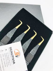 แหนบขนตาปลอม90องศาปรับแต่งได้สีทองพลาสม่าปลายแหลมสแตนเลสฉลากส่วนตัว - Product Image 2