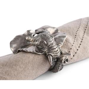 Stylish Silver <b>Elephant</b> Napkin Ring Perfect for Tabletop Decor Home Dining Events Holiday <b>Tables</b> and Gifting Purpose Use - Product Image 6