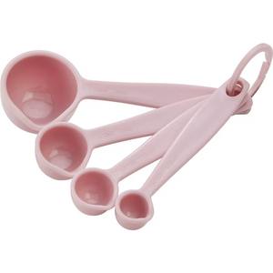 Ensemble de cuillères à mesurer en acier inoxydable avec finition rose élégante, idéal pour des mesures de cuisine précises et des essentiels de cuisine - Product Image 1