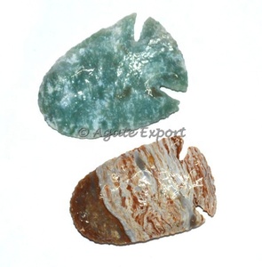 Pierre semi-précieuse naturelle de guérison 13 pouces de long Agate pointes de flèches indiennes guérison naturelle pierre semi-précieuse fabricants artisanaux - Product Image 6