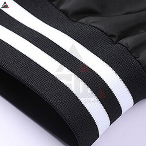 Custom Made Sporty <b>Canvas</b> Bomber <b>Jacket</b> for <b>Men</b> Winter 100% Cotton Breathable Solid Stand Collar Front Logo Best Selling - Product Image 3