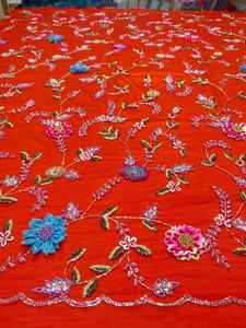 Hand beaded embroieredy <b>fabric</b> - Product Image 3