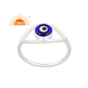 Best Quality Fine Sterling Silver Blue Resin Gemstone <b>Statement</b> <b>Ring</b> Custom Jewelry For Women Gift For Her - Product Image 1