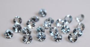 Aigue-marine naturelle 6mm ronde à facettes-Aigue-marine lâche de qualité supérieure - Product Image 5