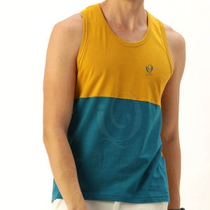 เสื้อกล้ามใส่ออกกำลังกายของผู้ชายทรงพอดีตัวดีไซน์ใหม่ - Product Image 1