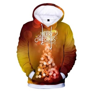 Sudadera con Capucha Navideña para Hombre, Cómoda y Moderna, 100% Poliéster, con Logotipo Personalizado, MOQ Bajo - Product Image 1