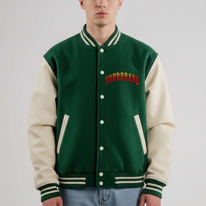 Chaqueta de Invierno de Alta Calidad 100% Algodón para Hombre, Estilo Casual, Chaqueta Universitaria de Béisbol - Product Image 3