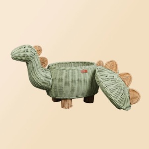 Panier de rangement en rotin naturel en forme de dinosaure, fait main, moderne, multifonctionnel, écologique, Artex Green Earth, fabriqué à Hanoï - Product Image 2