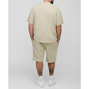 Ensembles de shorts pour hommes en gros Ensembles de shorts d'été 2 pièces personnalisés Ensembles de t-shirts et shorts à manches courtes - Product Image 2