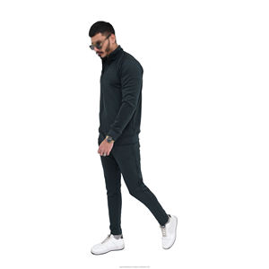 Ropa deportiva de diseño personalizado, chándales de entrenamiento para hombre, conjunto de joggers, ropa de entrenamiento sólida para correr de invierno con cremallera, chándal - Product Image 5