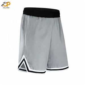 Short de basket-ball en maille de gymnastique pour homme de grande taille avec poches zippées Short d'été avec impression de logo personnalisé Fermeture éclair technique par sublimation - Product Image 4