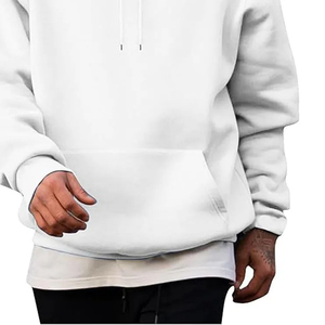 Nueva llegada sudaderas con capucha hombres personalizado suave algodón bordado impresión Logo ropa de calle sudaderas con capucha para hombres - Product Image 4