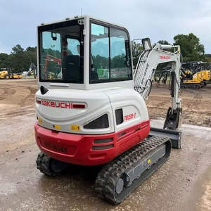 Excavatrice sur chenilles Takeuchi TB235 2021, moteur Yanmar, vérin hydraulique Eaton, pompe Shimadzu, PLC, boîte de vitesses, motoréducteur, roulement haute performance - Product Image 4