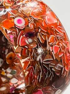 MODÈLES Bijoux Résine Acrylique Bracelet Bracelet Exagéré Éblouissant Multicolore Large Irrégulier Carré Acrylique Bracelets pour - Product Image 4