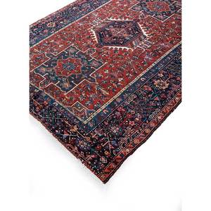 Alfombra de Lana Anudada a Mano Aalam, Diseño de Medallón Rojo Naranja, Kilim Rectangular de 9x12, Abstracta, Hecha a Mano para Adolescentes, para Entrada o Pasillo - Product Image 2