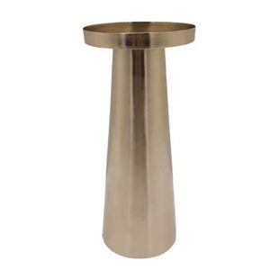 Decoración del hogar, piedra ahumada, acabado de aluminio, vela blanca, pilar de sujeción, diseño moderno, soporte de vela para decoración de boda - Product Image 5