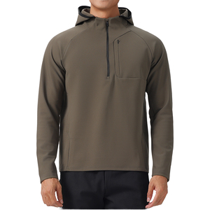 2025 Logo personnalisable hommes Smart décontracté sport à capuche haute qualité polaire veste fermeture éclair poche Slim Fit grande taille imprimé - Product Image 1