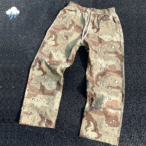 Pantalons cargo de haute qualité pour hommes et femmes, plusieurs poches, cordon, surdimensionné, camouflage désertique, salopette, coupe slim, coton, cristal - Product Image 5